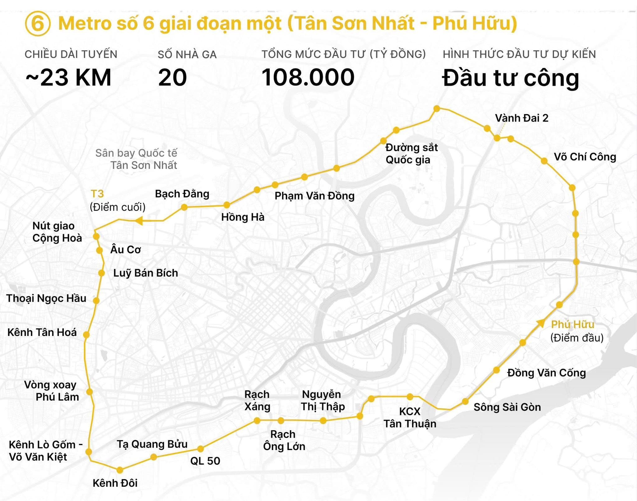 metro so 6 ket noi hai san bay tao cu hich cho khu dong